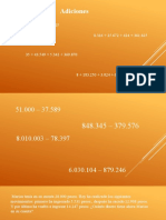 Ejercicios Adiciones y Sustracciones 29.03.2023