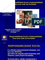 Q. V. T. - Responsabilidade Social e a Sustentabilidade. - IV Unidade