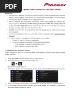 System Firmware Update Instructions For SPH-DA230DAB: Remarks