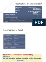 Performance Specifications of Industrial Robot