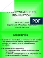 Hemodynamique en Reanimation: DR BLASCO Gilles Département D'anesthésie Réanimation Chu Besancon