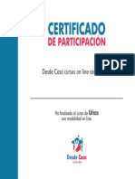 Certificado: de Participación