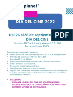 Del 26 Al 28 de Septiembre Vive El Dia Del Cine