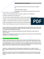 Performing Mensuration and Calculations: Definition of Terms