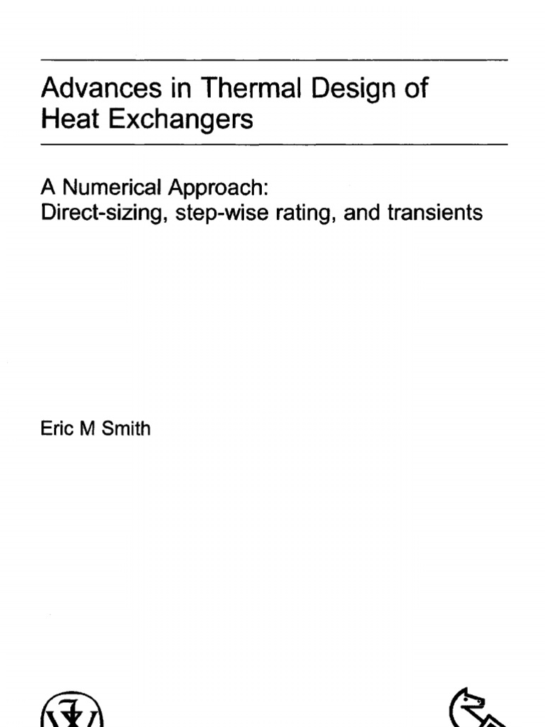 Advances in Thermal Design of Heat Ex Changers | PDF | Thermal Conduction |  Heat Exchanger