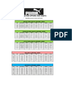 Puma Kids Apparel Size Chart PDF