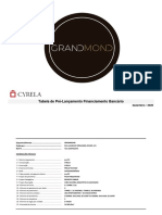 Tabela de Pré-Lançamento Financiamento Bancário: Dezembro / 2020