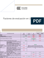 Factores de Evaluación en LP, CP y AS: Cecilia Gil Candia