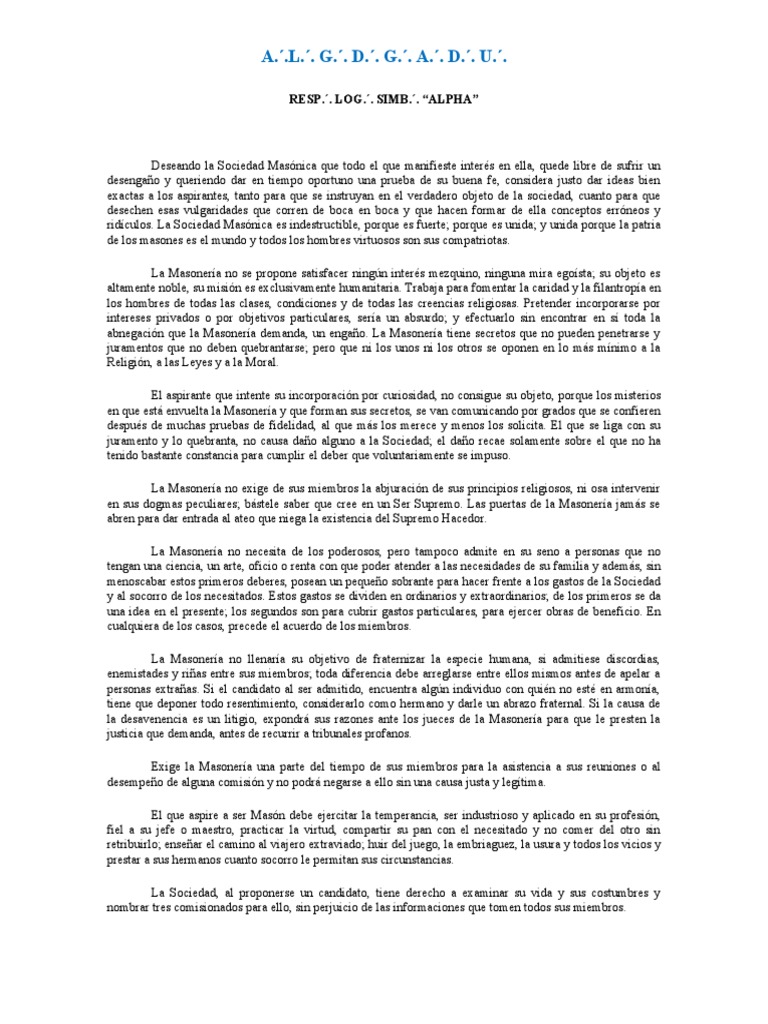 Informacion para El Neofito (17257) | PDF | Masonería
