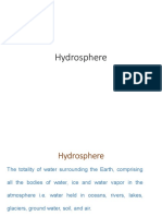 Understanding the Hydrosphere