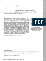 Ensino de Filosofia em Perspectiva: Contribuições de Nietzsche, Deleuze, Guattari e Das Diretrizes Curriculares de Filosofia Do Estado Do Paraná