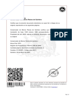 Copia Autorizada Conservador de Bienes Raíces de Quintero: #Certificado 123457376988.-www - Fojas.cl