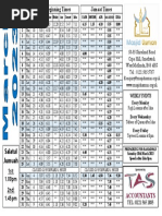 Timetable