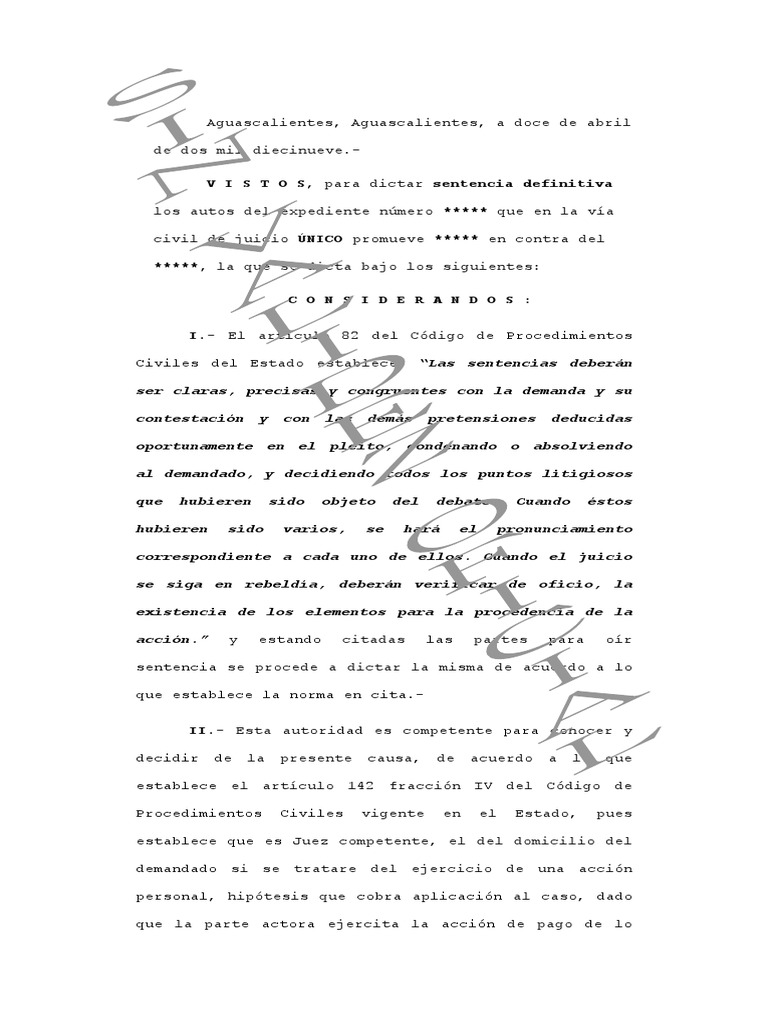 Sentencia de Pago de Lo Indebido | PDF | Sentencia (ley) | Bancos