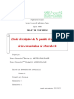 Etude Descriptive de La Qualité de L'air: Cas de La Conurbation de Marrakech