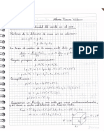 Deducción formula de la velocidad del sonido en el aire