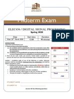 Midterm Exam 1 SPRING 2020