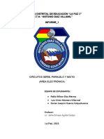 Dirección Distrital de Educación "La Paz 3" U.E.T.H. "Antonio Diaz Villamil" Informe - 1