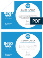 Certificados Maugen de INNOVAR2022