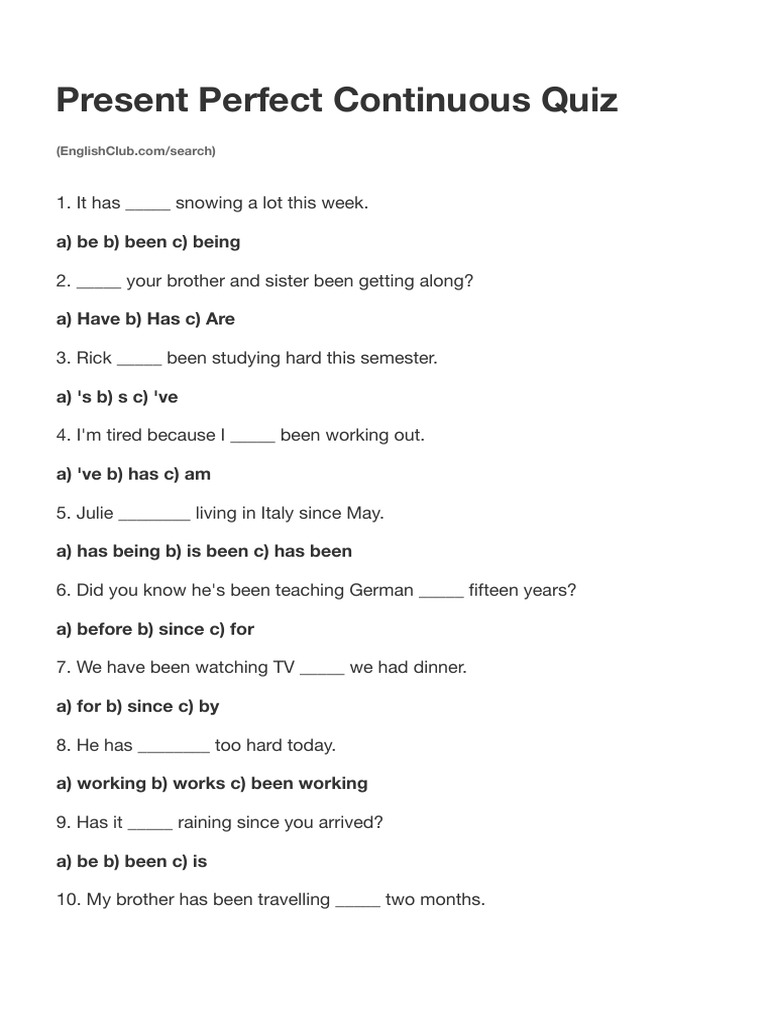 present-perfect-continuous-quiz-grammar-englishclub-pdf