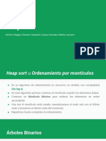 Heap Sort: Almiron, Baggio, Farizano, Gasparini, Gauna, Gonzalez Urbieta, Lezcano