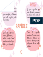 Rapidez: Indica La Relación Entre La Distancia Recorrida Por Un Objeto y El Tiempo Que Este Empleó para Recorrerla