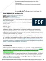 Avaliação Inicial e Manejo de Ferimentos Por Arma de