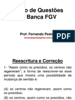 Curso de questões da banca FGV reescrita e correção