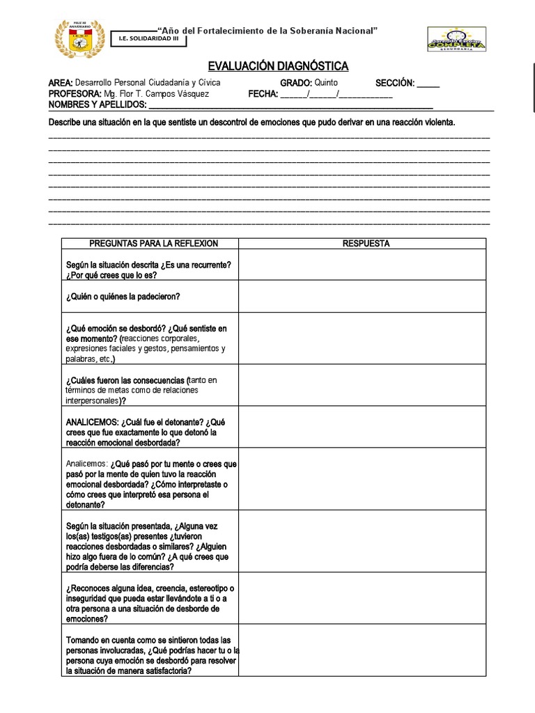 SES.1 - Reflexiona y Propone Practicas de Vida Saludable | PDF | Las ...
