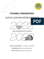 2022 2023 Ikinci Üniversite Kayit Kilavuzu