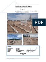 Informe Topográfico Proyecto:: "Elaboracion Del Estudio Topografico en La Eea Santa Rita - Arequipa"