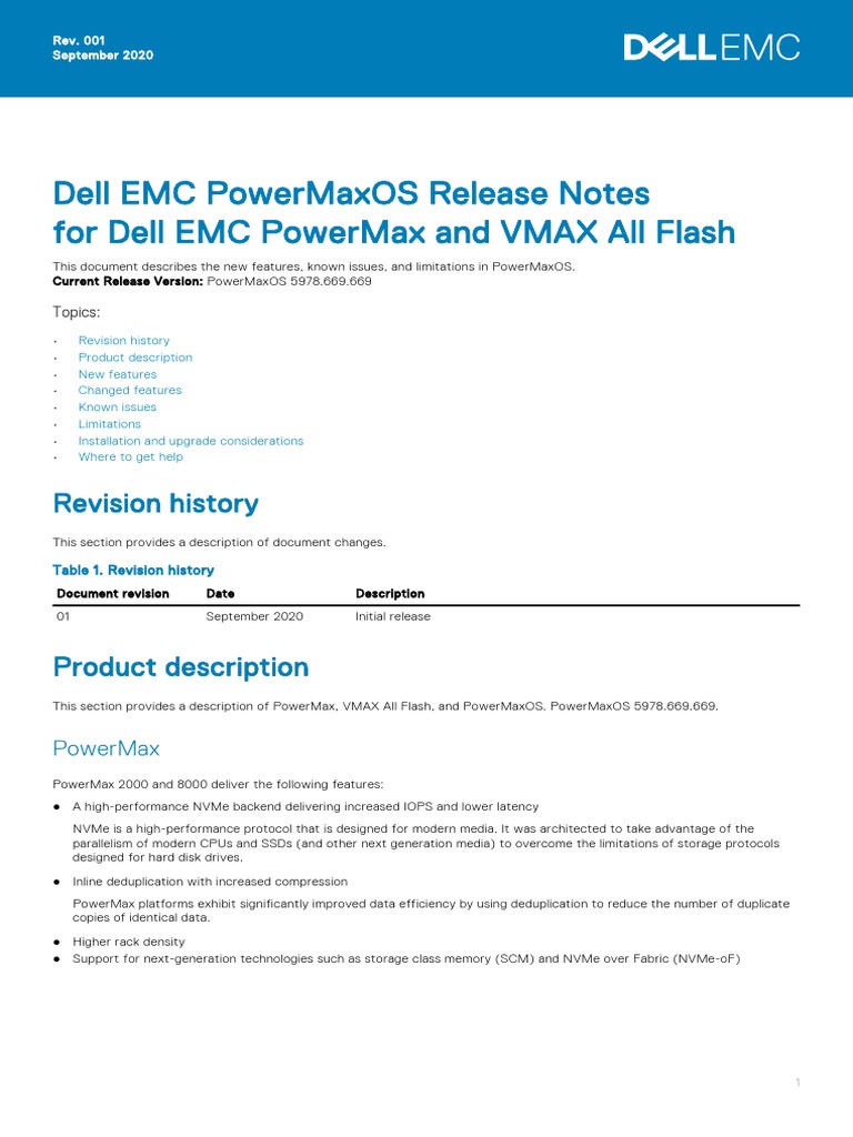 PowerMaxOS 5978.669.669 Release Notes | PDF | Cloud Computing ...