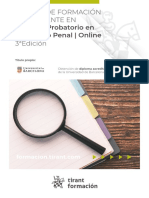 Derecho Probatorio en El Proceso Penal - Online: Máster de Formación Permanente en 3 Edición