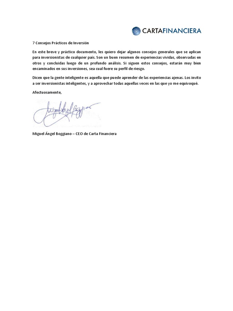 consejos para inversionistas principiantes