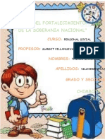 "Año Del Fortalecimiento de La Soberania Nacional": Curso Profesor Nombres