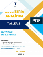 Geometria Analitica 1 - Ecuacion de La Recta