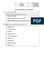 Chain Surveying and Distance Measurement