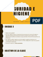 Seguridad E Higiene: Docente: Camila Hidalgo