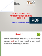 Scheduling and Project Engineering