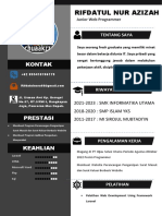 Junior Web Programmer Riwayat Pendidikan dan Pengalaman Kerja