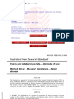AS NZS 1580.403.2-1994 Paints and Related Materials - Methods of Test - Abrasion Resistance - Taber Abraser
