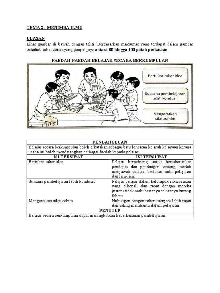 Ulasan (Faedah-Faedah Belajar Secara Berkumpulan) | PDF