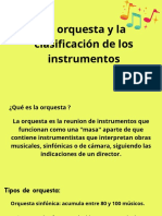 La Orquesta y La Clasificación de Los Instrumentos