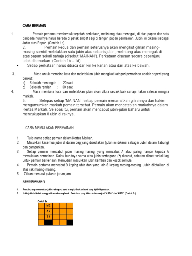 Panduan Lengkap Permainan Sahibba | PDF