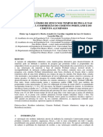 XIII ENTAC - Outubro 2010 - INFLUÊNCIA DO ÓXIDO DE ZINCO NOS TEMPOS DE PEGA E NAS