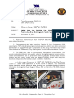 Memorandum: Philippine National Police Police Regional Office 13