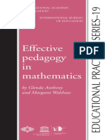 03. Effective Pedagogy in Mathematics. Autor Glenda Anthony, Margaret Walshaw