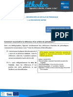 C3 Focus Sur Le Recherche Dun Article de Periodique Niveau 1