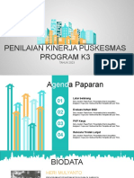 Penilaian Kinerja Puskesmas Program K3: TAHUN 2023