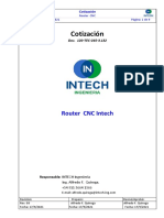 Cotización: Router CNC Intech